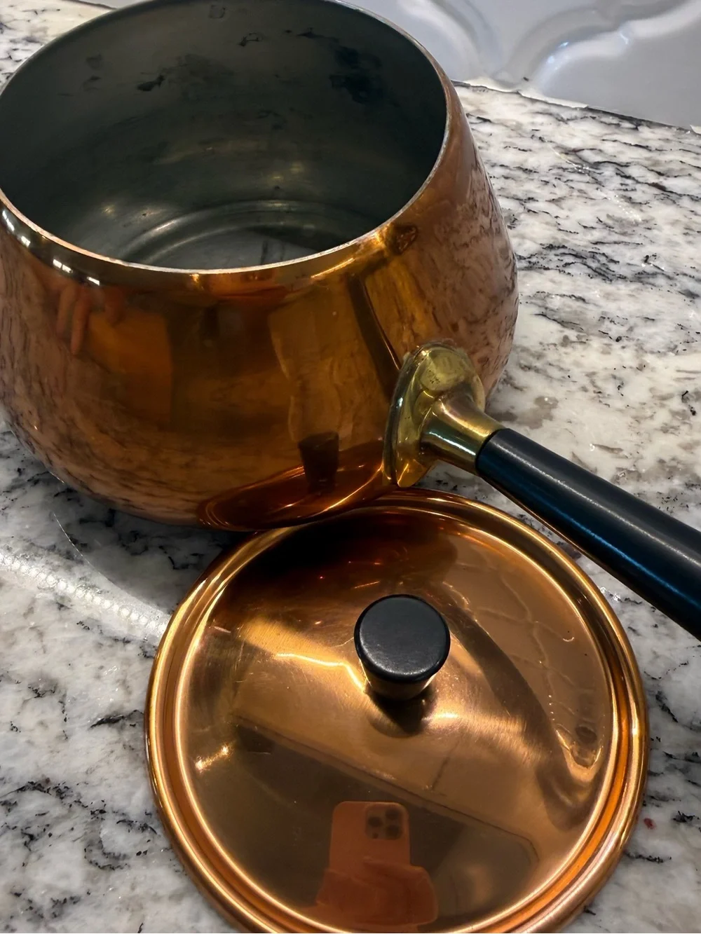 Vintage Spring Culinox Swiss Copper Fondue Pot with Lid – MCM Cookware
